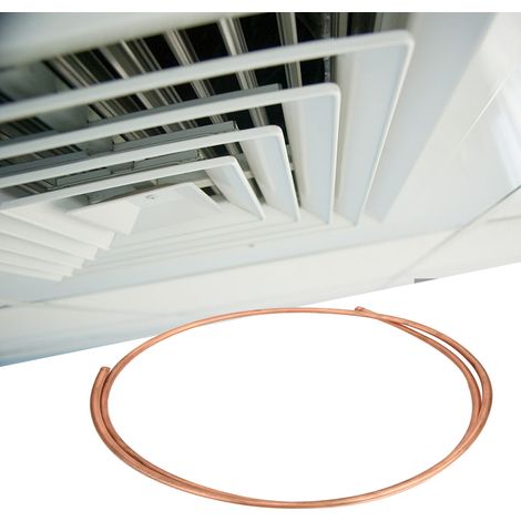 Tube souple en cuivre C1100 T2 de 2 m, pour climatiseur et réfrigérateur, diamètre extérieur 9,5 mm / diamètre intérieur 7,9 mm (1/5)
