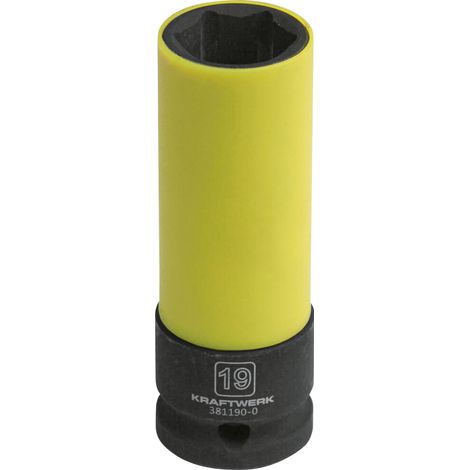 Kraftwerk Tiefe Schlagnuss 1/2" 19mm m. Plastikring