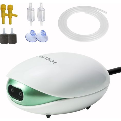 Aquarium Air Pump Kit with Bubble Stone, Check Valve, Oxygen Hose and Control Valve for Aquarium 5-150 Litres (1/5)