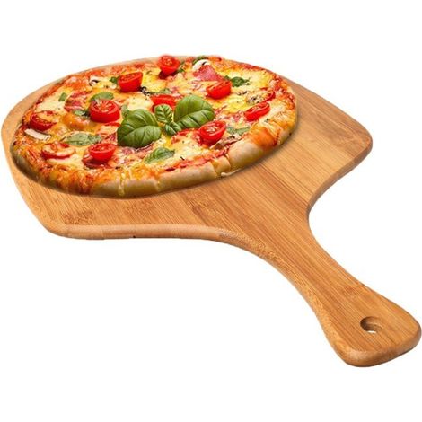 Pierre à pizza BOMEON pour four et gril à gaz, accessoires de cuisine pierre à pizza gril en pierre curseur à pizza - pierre à pizza en argile réfractaire en cordiérite pour four, accessoires de gril,