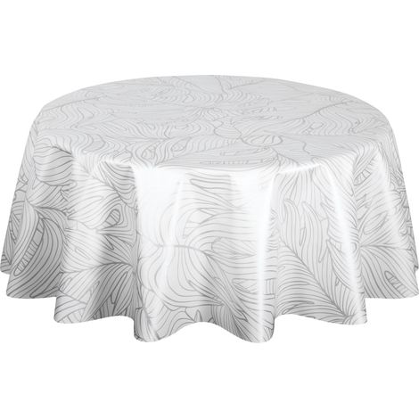 Nappe en toile cirée ronde nacrée grand format NERV (1/3)