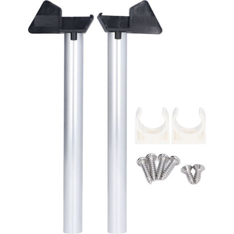 2 Pièces Gouttière de Serre Évacuation d'Eau Argentée Kit de Drainage avec Tuyau de Descente (1/5)