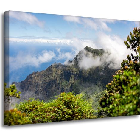 Leinwandgemälde Architektur Berglandschaft 70x50