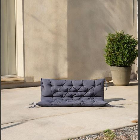 Coussin de banquette 2 places 120 x 110 x 12 cm polyester (1/5)
