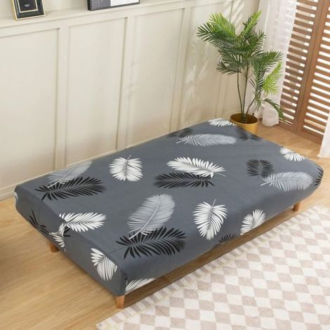 Universel Housse Canapé Extensible sans Accoudoir, 3 Places Couverture de Canapé pour Banquette Clic Clac Pliant sans Accoudoirs, P (1/5)