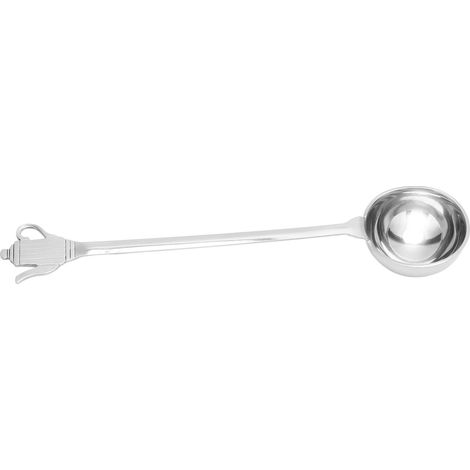 Cuillère doseuse à café longue manche en acier inoxydable, polie et lavable au lave-vaisselle, idéale pour mesurer le café et la poudre à pâte. (1/5)
