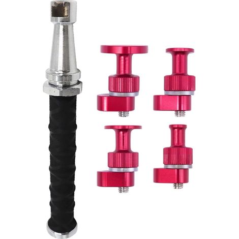 Extracteur de bosses télescopique en alliage 27-38 cm, marteau coulissant à ressort intégré pour réparation de carrosserie, outil compact sans danger pour la peinture pour les amateurs de (1/5)