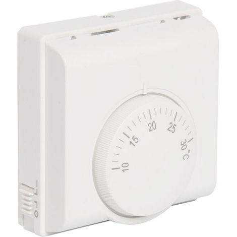 Termostato meccanico a 220 V per il controllo della temperatura ambiente, per impianti di climatizzazione centralizzati.