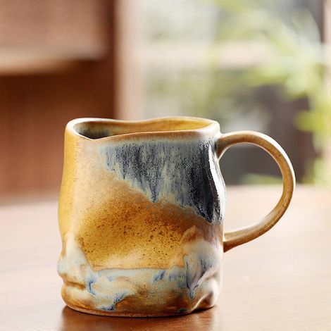 Mug unisexe en céramique, idéal pour servir la soupe et le chocolat chaud. (1/5)