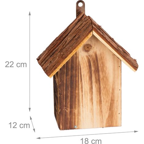Hotel de insectos decorativo colgante jardín 30 x 20 x 20 cm para mariquitas y observación de madera de abeto 130015188 (1/4)