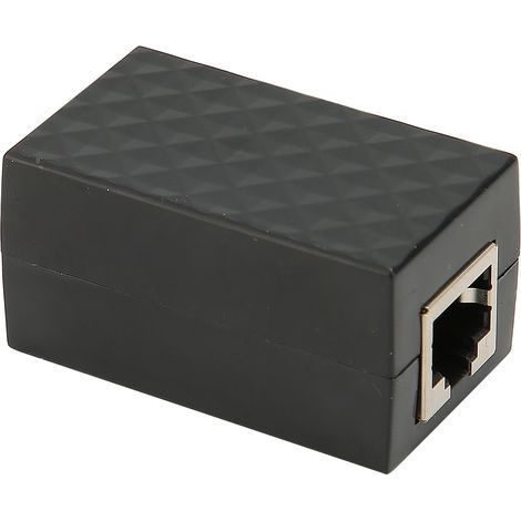 Ethernet surge protector RJ45 female PoE Gigabit LAN Network CAT5 CAT6 Plug and Play (1/5)
