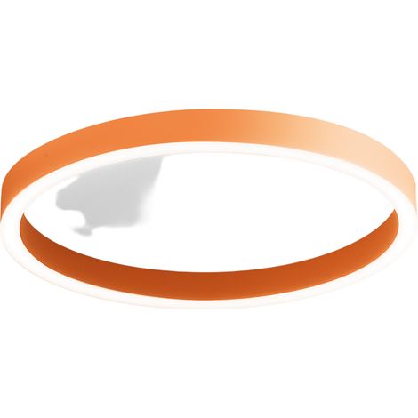 Lampada a Soffitto AELA P/M in Alluminio Arancio Bruciato 50W+10W LED Integrato Biemissione 3100lm Dimmerabile Taglio Fase - Gealuce (1/3)