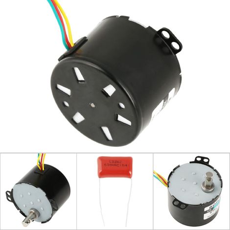 1PC Moteur Synchrone Miniature 220V à Faible Vitesse et Couple Élevé, Rotation CW/CCW (5 tr/min) (1/5)