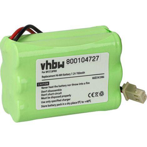 vhbw Replacement Battery compatible with Dogtra RR Deluxe Transmitter, RRS Dog Collar Trainer (700mAh, 7.2V, NiMH)
