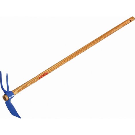 REVEX Hacke und Gabel aus geschmiedetem Stahl mit Holzgriff, L. 115 cm REVEX