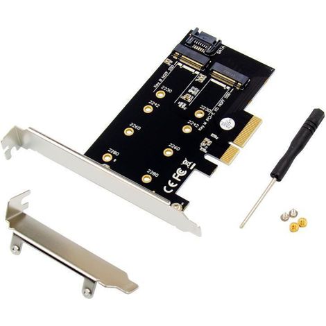 Adaptateur MicroConnect PCIe x4 M.2 NVMe M