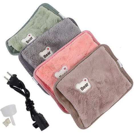 Bouillotte électrique rechargeable - 1 pièce - Verte (1/4)