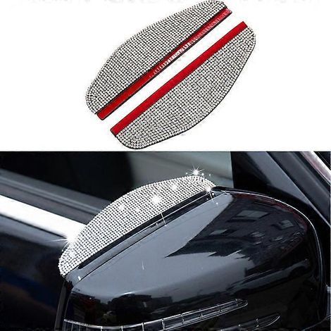 Lot de 2 autocollants en PVC pour rétroviseurs de voiture, protection anti-pluie et pare-soleil, accessoires auto (1/5)