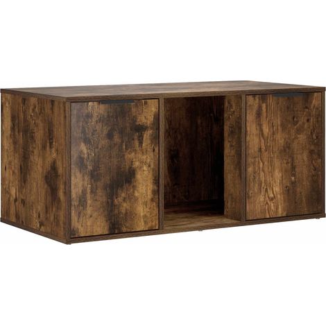 Meuble pour caisse de chat Chêne fumé 100 x 49 x 45 cm