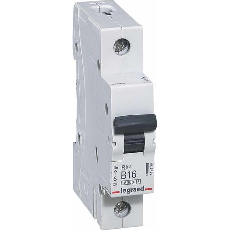 Disyuntor RX3 1P B 16A 6000A (1/4)
