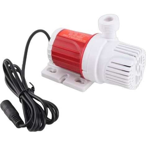 Pompe à eau submersible sans balais, silencieuse, 12 V CC, 10 W, hauteur de refoulement de 3,3 m, pour mini-aquarium (1/5)