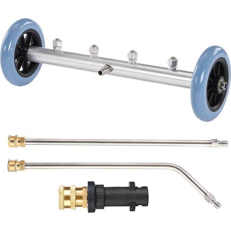 Nettoyeur de Dessous de Caisse 40 cm, Compatible avec Karcher K2, K3, K4, K5, K6, K7, Nettoyeur Sous Voiture avec Rallonges, Raccord Rapide 1/4", 280 bar (4000 PSI)