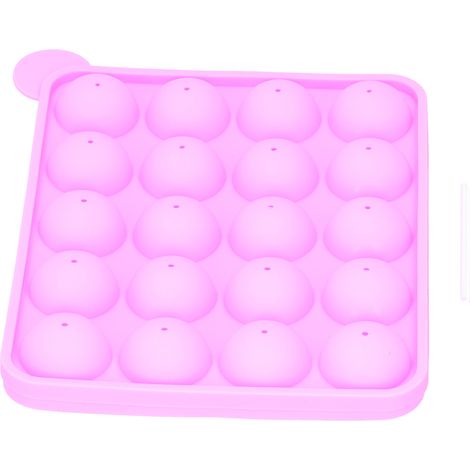 moules en silicone DIY à 20 cavités pour sucettes, gâteaux, glaçons, chocolats, bonbons, gelées et desserts.