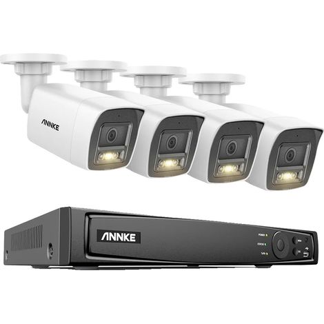 Système de Vidéosurveillance, Résolution 8MP, Alimentation par Ethernet, I91DL 8mp 4pcs cam-a, Aucun (1/2)