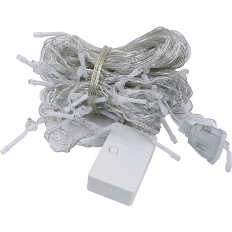 Guirlande Lumineuse Extérieure Intérieure - 10 m - 100 LED - Fil Transparent - IP44 - Alimentation Secteur - 230 V - Parfait pour Balcon Jardin Salon - 1 Pièce (1/5)