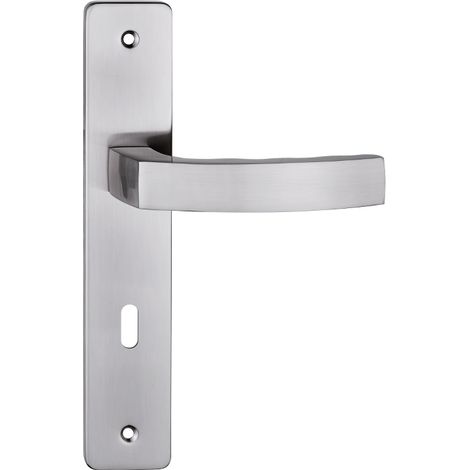 Maniglia per porta Mondo 72, nichel, con chiave, MO7KN