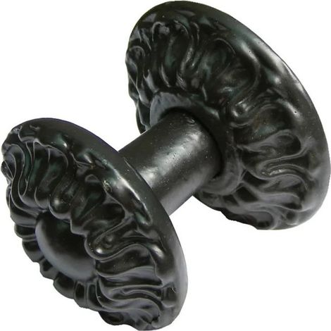 Torbel Dahlia Türknauf schwarz aus Gusseisen 70 mm
