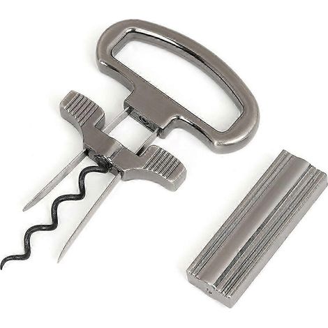 Tire-bouchon à deux branches, compatible avec les bouteilles anciennes et fragiles, outil de sommelier/serveur de haute qualité. WHBYV (1/4)