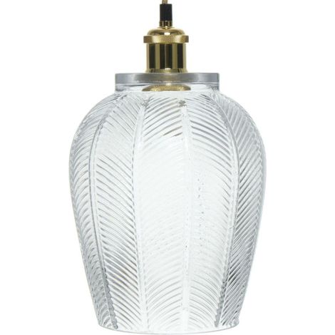 Lampe Suspension Design "Bianca" 34cm Transparent