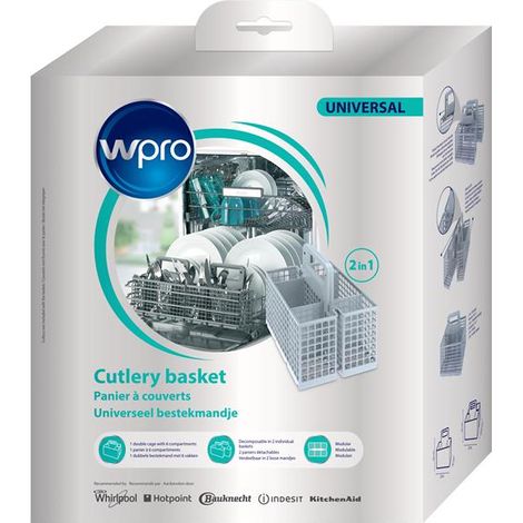 Panier à couverts universel et modulable pour lave-vaiselle. Equipé d'une poignée ergonomique. - WPRO