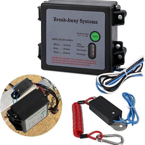 Kit de contrôleur de déverrouillage de frein de remorque 12 V étanche avec indicateur de charge LED (1/4)