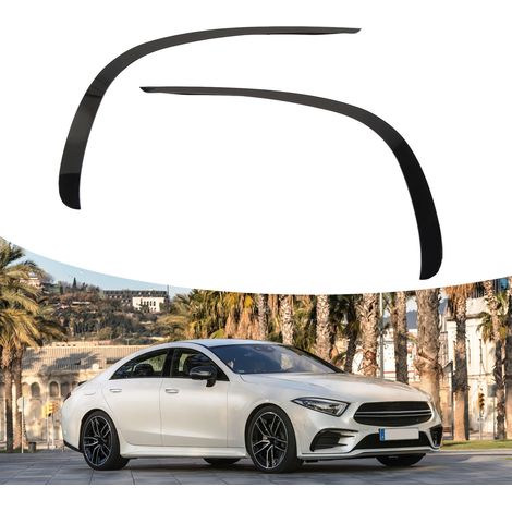 Glänzend schwarze Lufteinlässe für die Frontstoßstange (ein Paar, links und rechts) für Mercedes-Benz CLS-Klasse C257 AMG-Line 2018-2023 (256) (1/5)