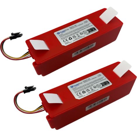 2x Trade-Shop Li-Ion Akku 14,4V / 5200mAh für Xiaomi Roborock S7 MaxV Ultra, S7 Pro Ultra, S7 S70 S702-00, S7 S70 S752-00, S7+ Tanos-S, S8, S8 Plus