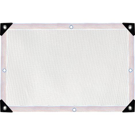 Malla de sombreo, vela de sombra, protección solar, tela de sombra de HDPE blanca, duradera para jardín, invernadero, pérgola, plantas de exterior (3x4 m) (1/5)