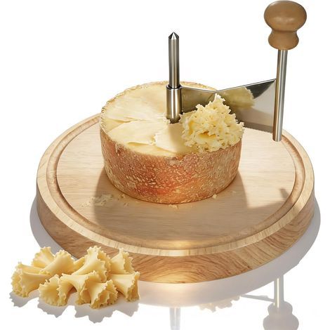 Coupe Fromage Manuel Rotatif, Couteau Fromage Disque, Trancheuse à Jambon, Outil à Copeaux Fromage et Chocolat, Accessoire de Cuisine Facile à Utiliser et à Nettoyer (1/5)