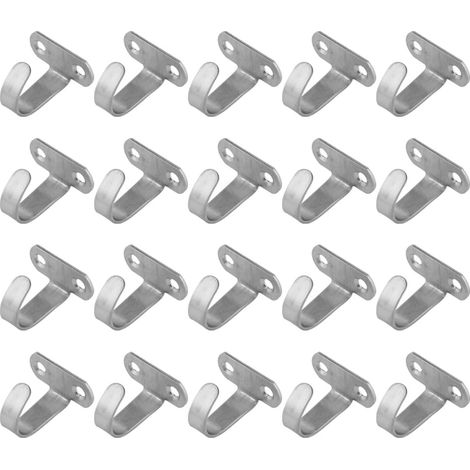 de 20 crochets de suspension en acier inoxydable pour
