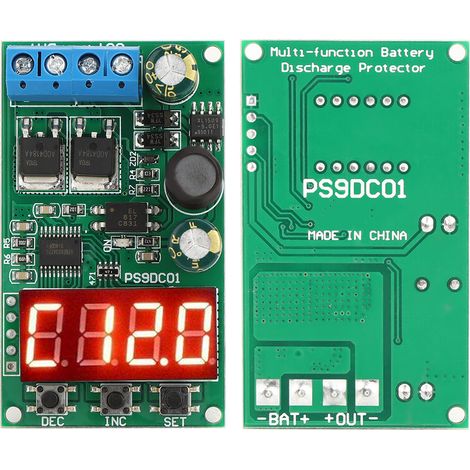 Module de protection contre la décharge de batterie multifonctionnel pour onduleurs solaires au plomb-acide, au lithium et solaires 15 A CC 6-30 V (1/5)