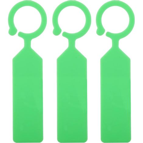 100pcs suspendre l'étiquette de la plante 4x 1 pouce marque de pépinière circulaire verte (1/5)
