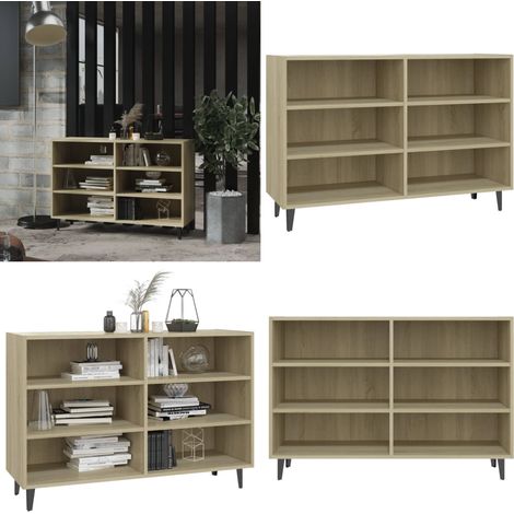Sideboard Sonoma-Eiche 103,5x35x70 cm Holzwerkstoff - Industrielles Sideboard - Holz Sideboard - Regal - Wohnzimmermöbel - Wohnraumgestaltung - Home & Living (1/5)