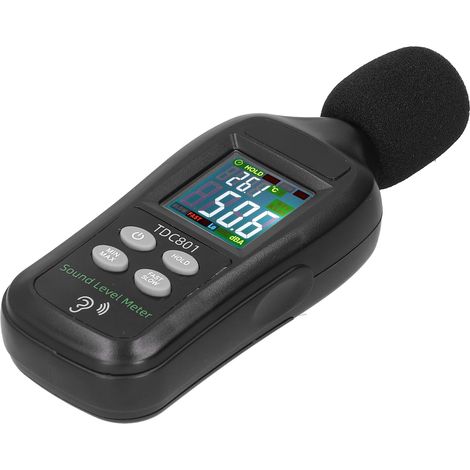 Testeur de niveau sonore TDC801, écran LCD, sonomètre numérique 35 dB-135 dB (1/5)