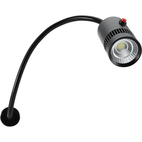 Lampe LED 7 W à col de cygne réglable pour machines-outils et tours, fixation magnétique (1/5)