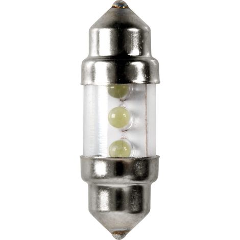 12V Led Series - 3 Led - 10x31 mm - SV8,5-8 - 2 pz - D/Blister - Blu (1/5)