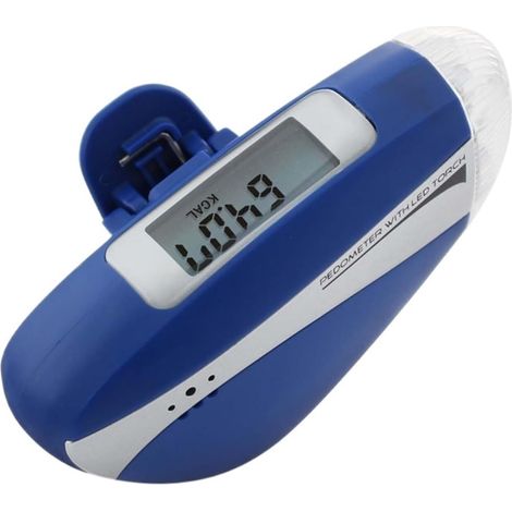 Podomètre Multifonctionnel avec Lampe De Poche LED, Compteur De Pas for Sports De Plein Air, Course À Pied Lecture Précise (1/3)
