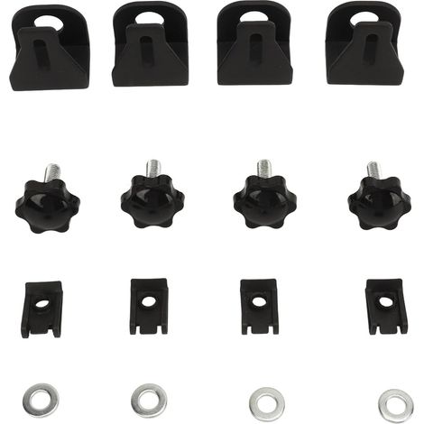 16 pièces serrures de Sac de Selle vis de Montage matériel antivol Kit d'écrou de Boulon pour Les modèles Touring FLT FLHT FLHTCU FLHRC (1/5)