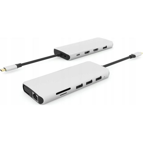 Station d'accueil mobile eSTUFF USB-C 12-en-1, ES623009