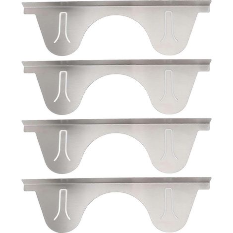 2 paires de cache-espace pour cuisinière, en acier inoxydable, rétractables, pour four et plan de travail de cuisine.